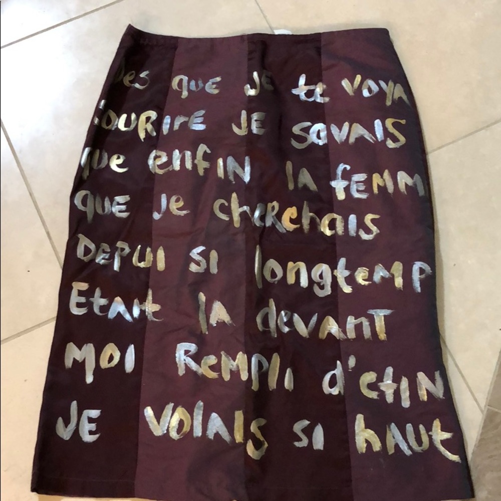 Hand painted  skirt size 6